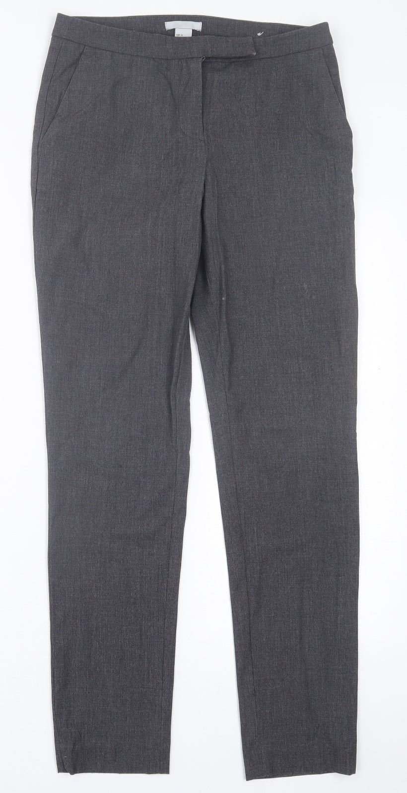 H&M Womens Green  Polyester Trousers  Size 6 L28 in Regular Hook & Eye