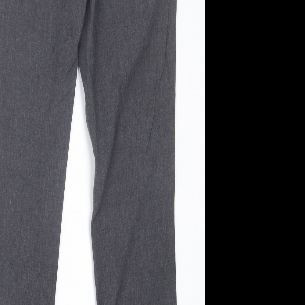 H&M Womens Green  Polyester Trousers  Size 6 L28 in Regular Hook & Eye