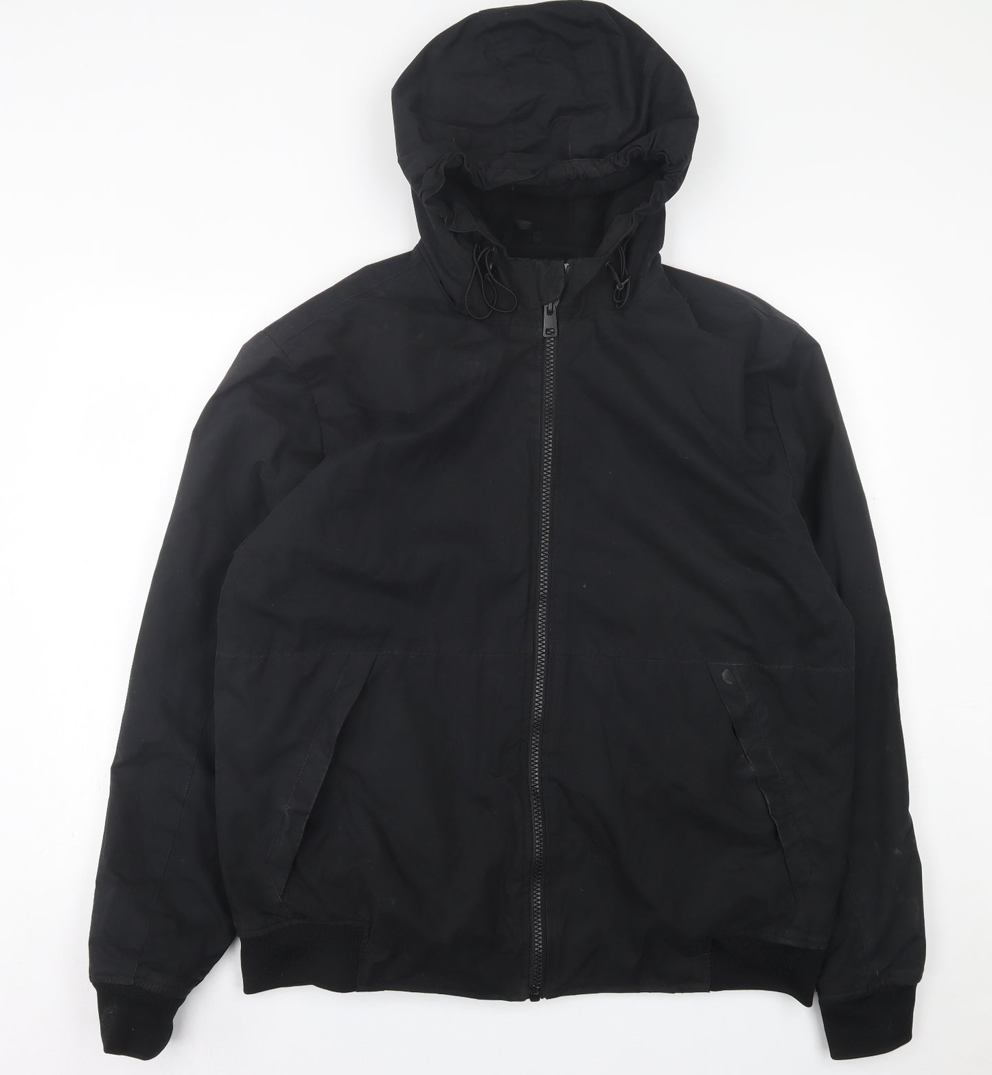 Primark Mens Black   Bomber Jacket Jacket Size XL  Zip