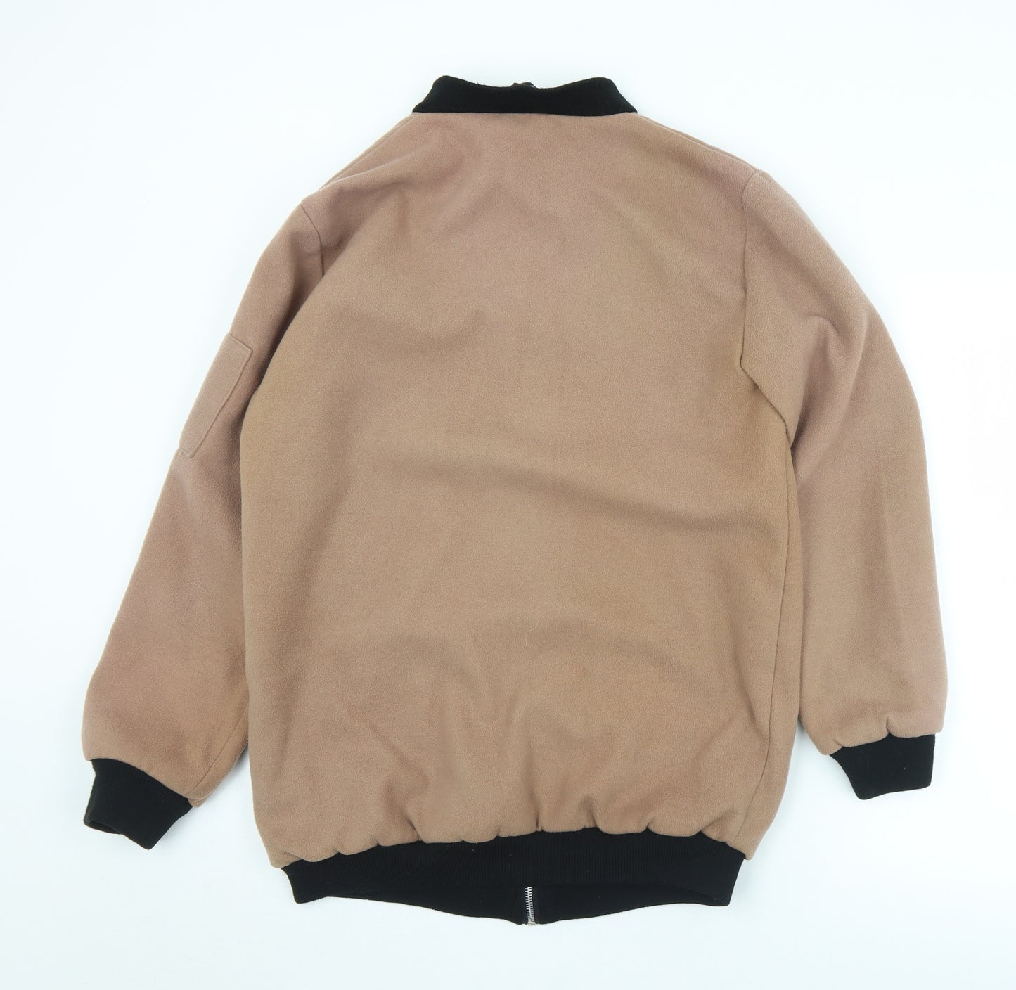 Bohoo Womens Brown   Pea Coat Coat Size 12  Zip