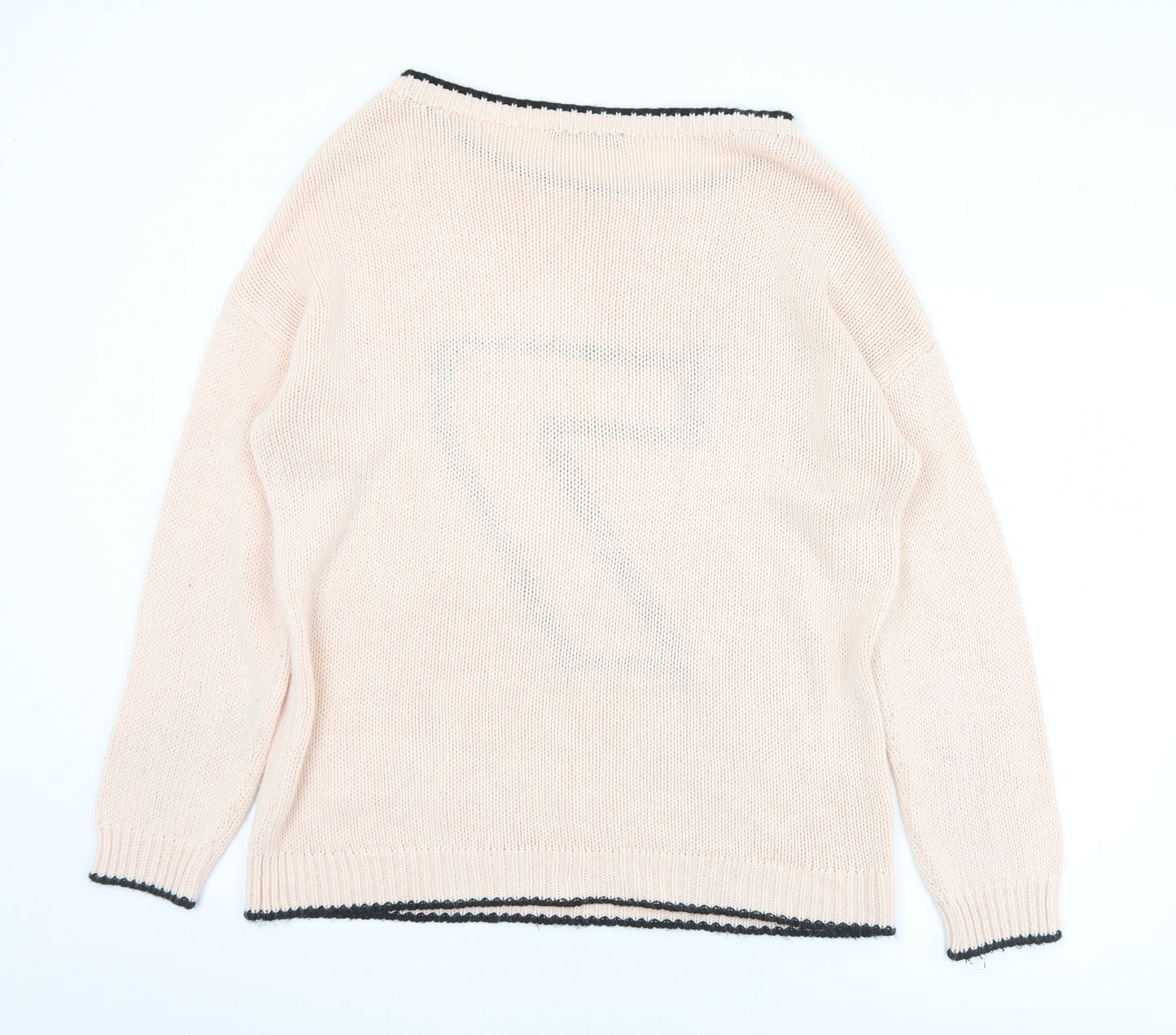 Atmosphere Womens Pink Boat Neck  Acrylic Pullover Jumper Size 12   - 7