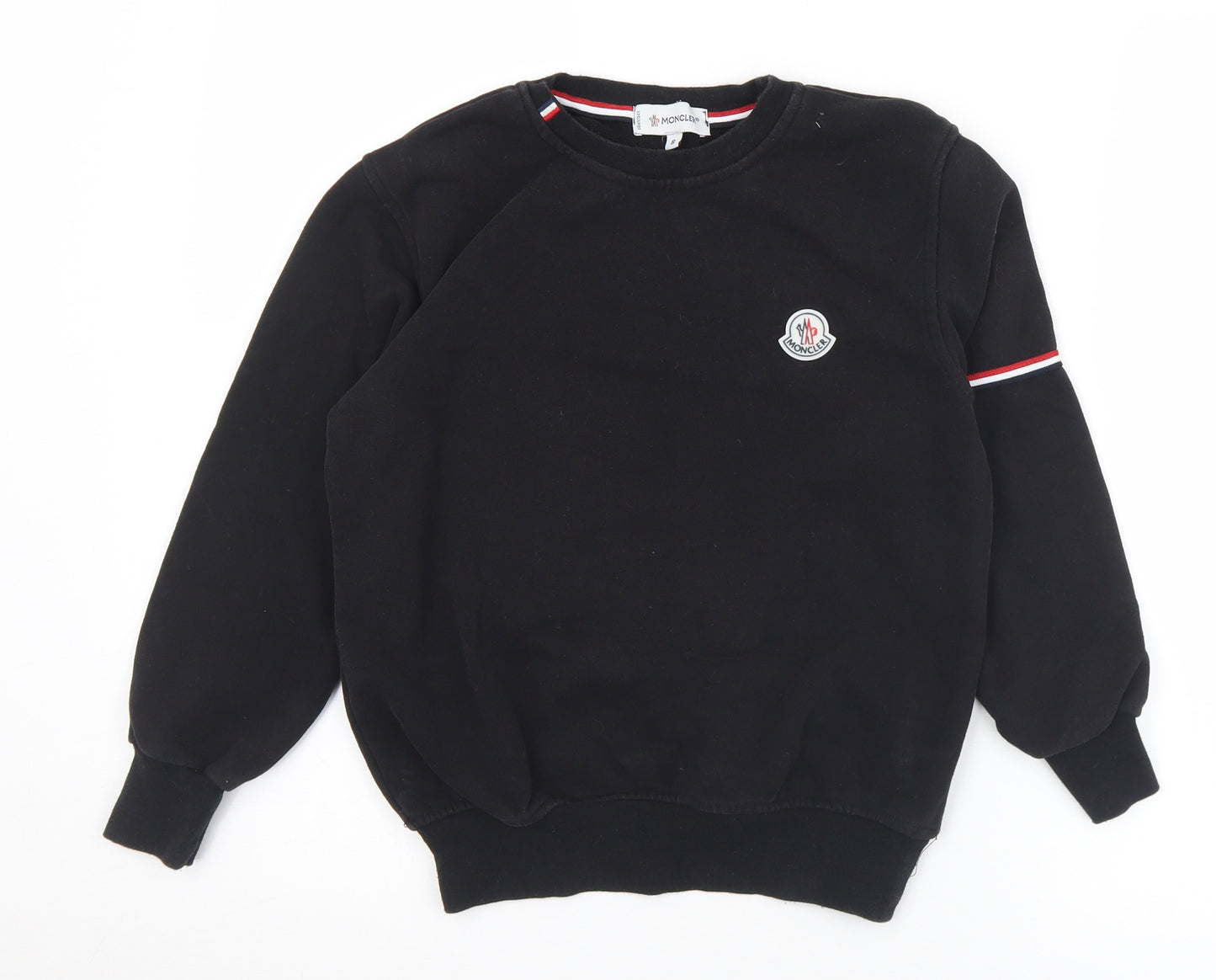 Moncler Womens Black  Polyester Pullover Sweatshirt Size 8