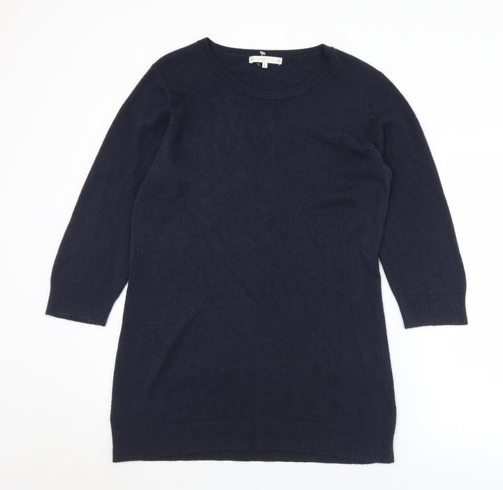Lakeland Womens Blue Round Neck Acrylic Pullover Jumper Size L
