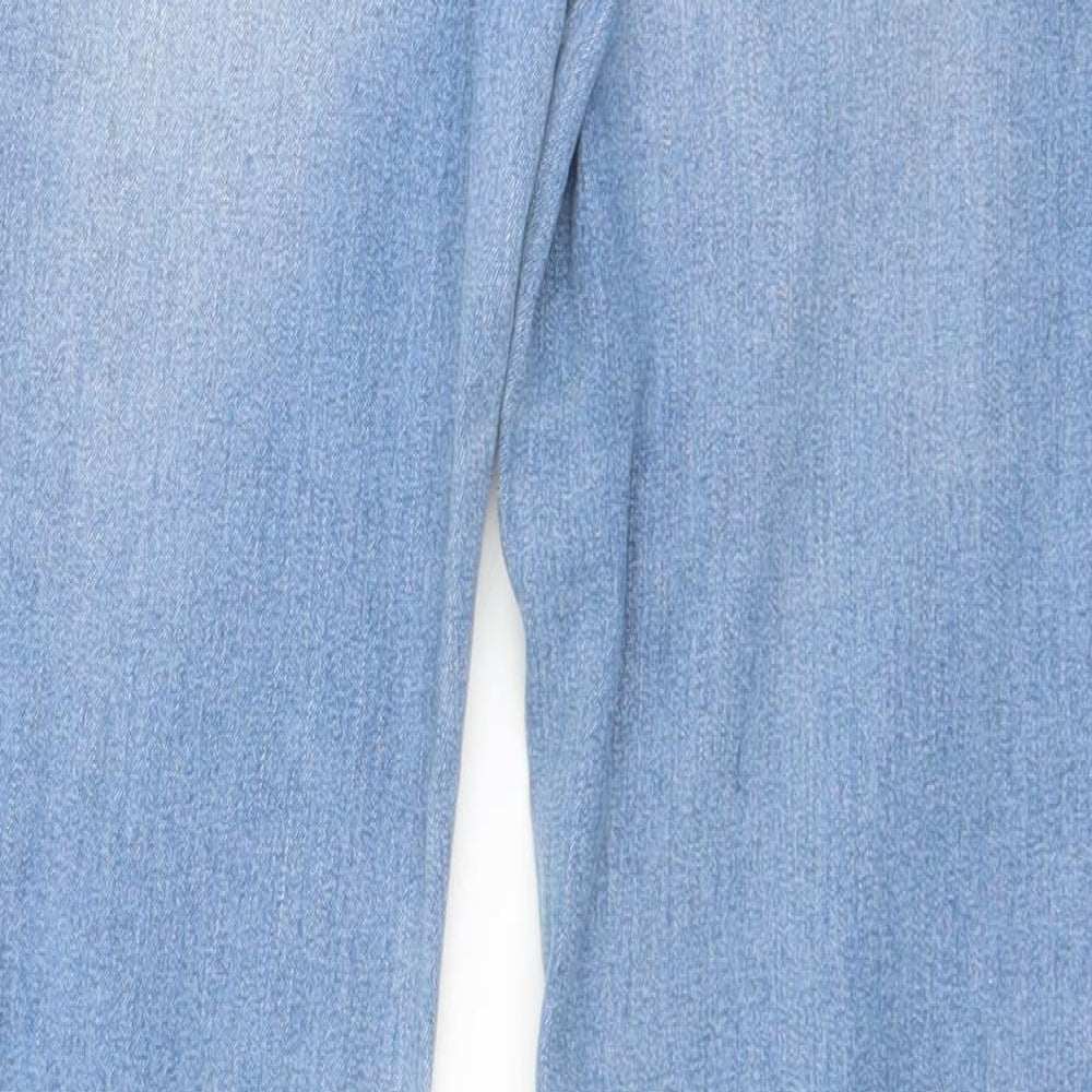 Bullhead Denim Co. Womens Blue  Cotton Skinny Jeans Size 10 L29 in Regular Button