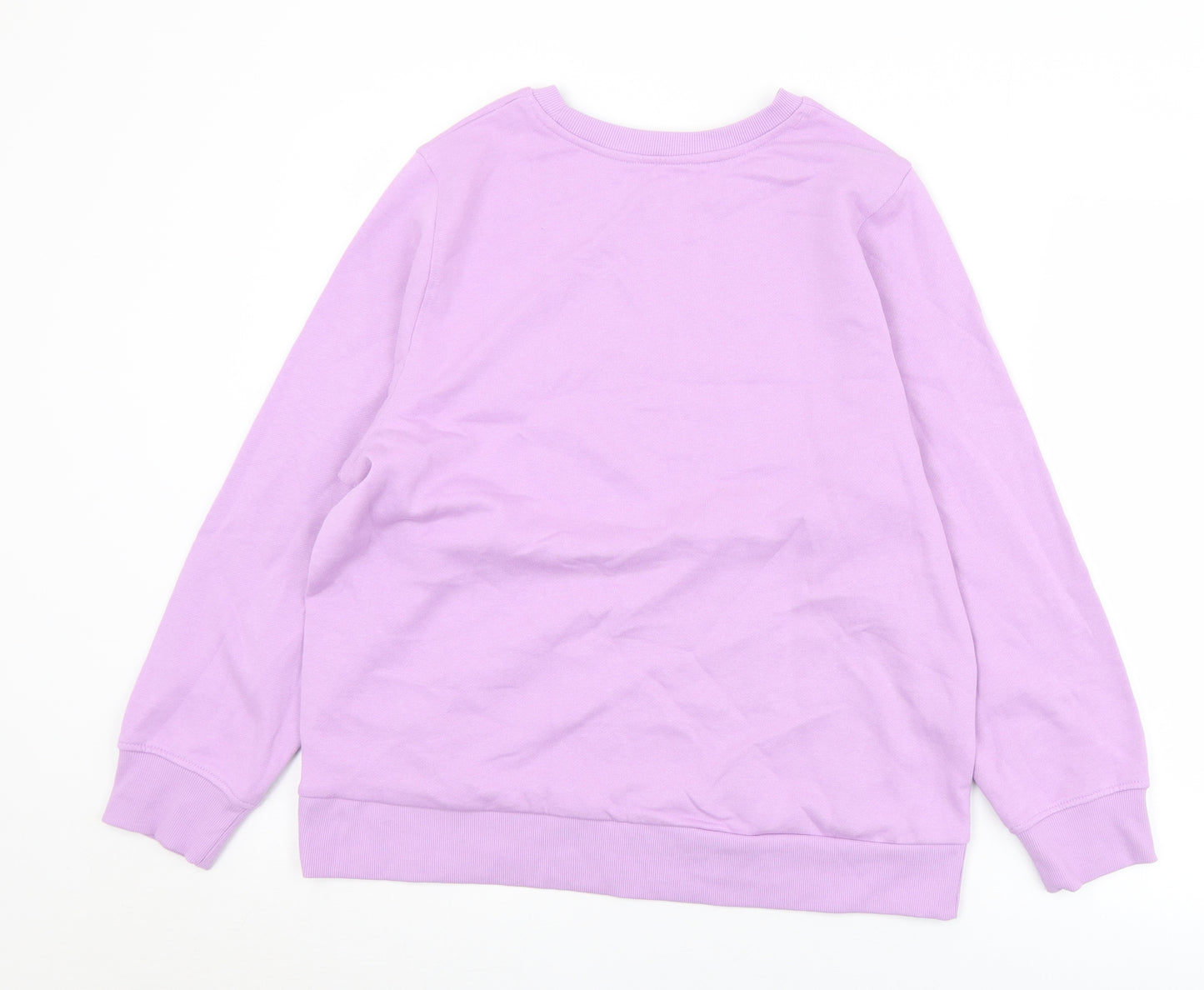 TU Womens Purple  Cotton Pullover Sweatshirt Size 14