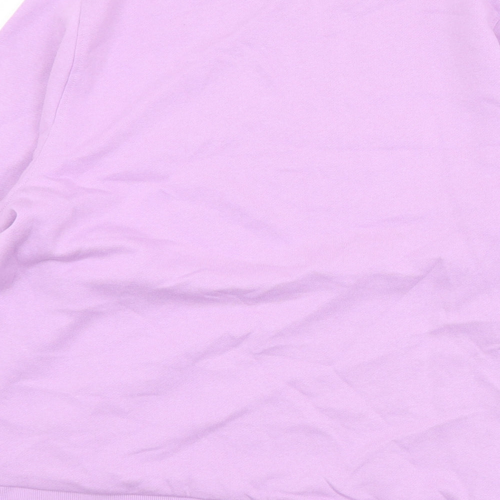 TU Womens Purple  Cotton Pullover Sweatshirt Size 14