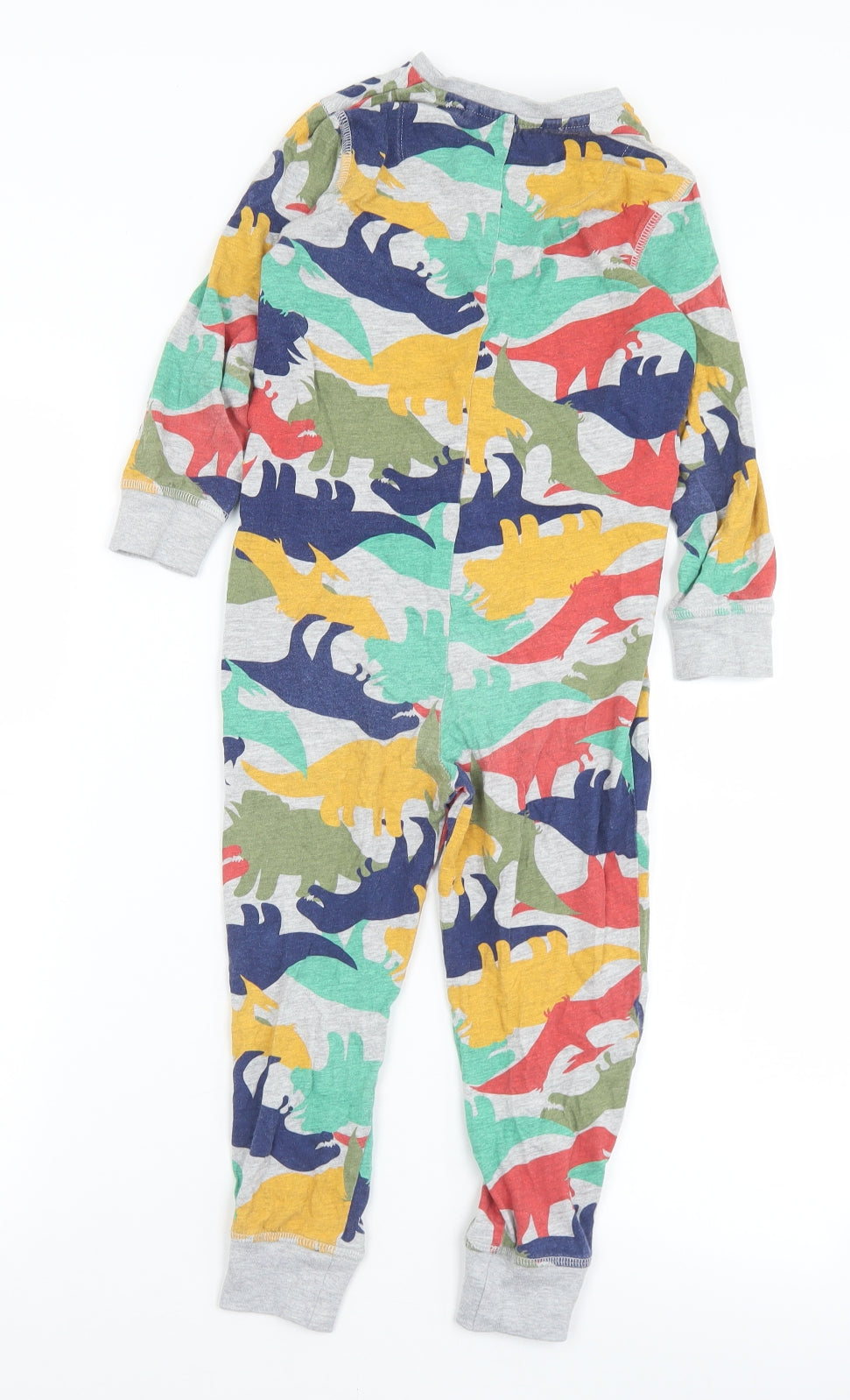 TU Boys Multicoloured Geometric Cotton  One Piece Size 4-5 Years  Snap - DInosaurs