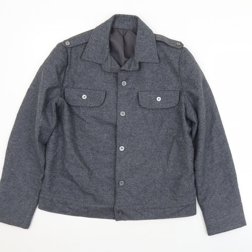 Preworn Womens Grey   Jacket  Size M  Button