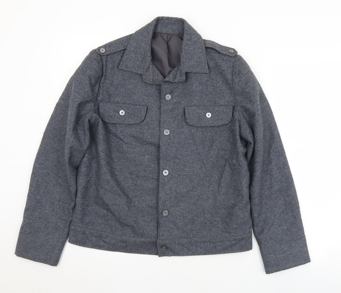 Preworn Womens Grey   Jacket  Size M  Button