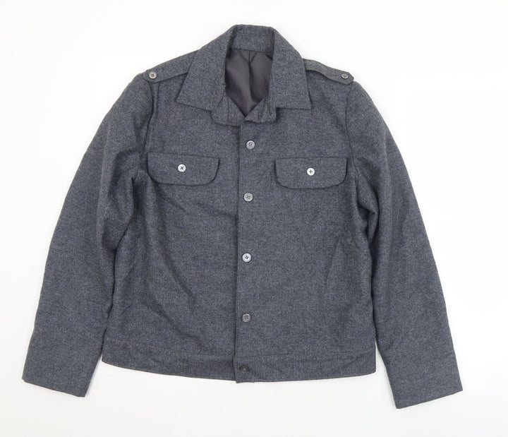 Preworn Womens Grey   Jacket  Size M  Button