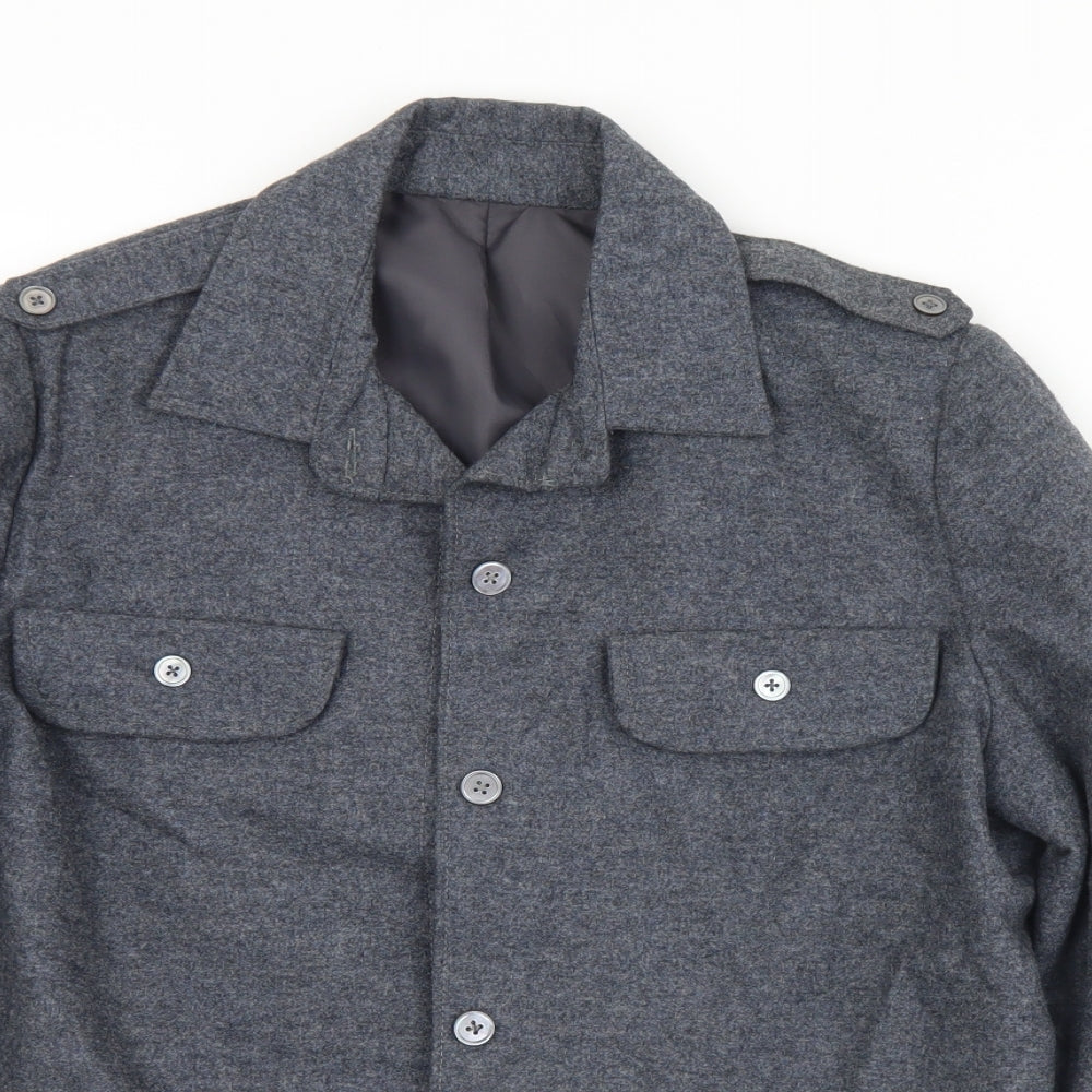 Preworn Womens Grey   Jacket  Size M  Button