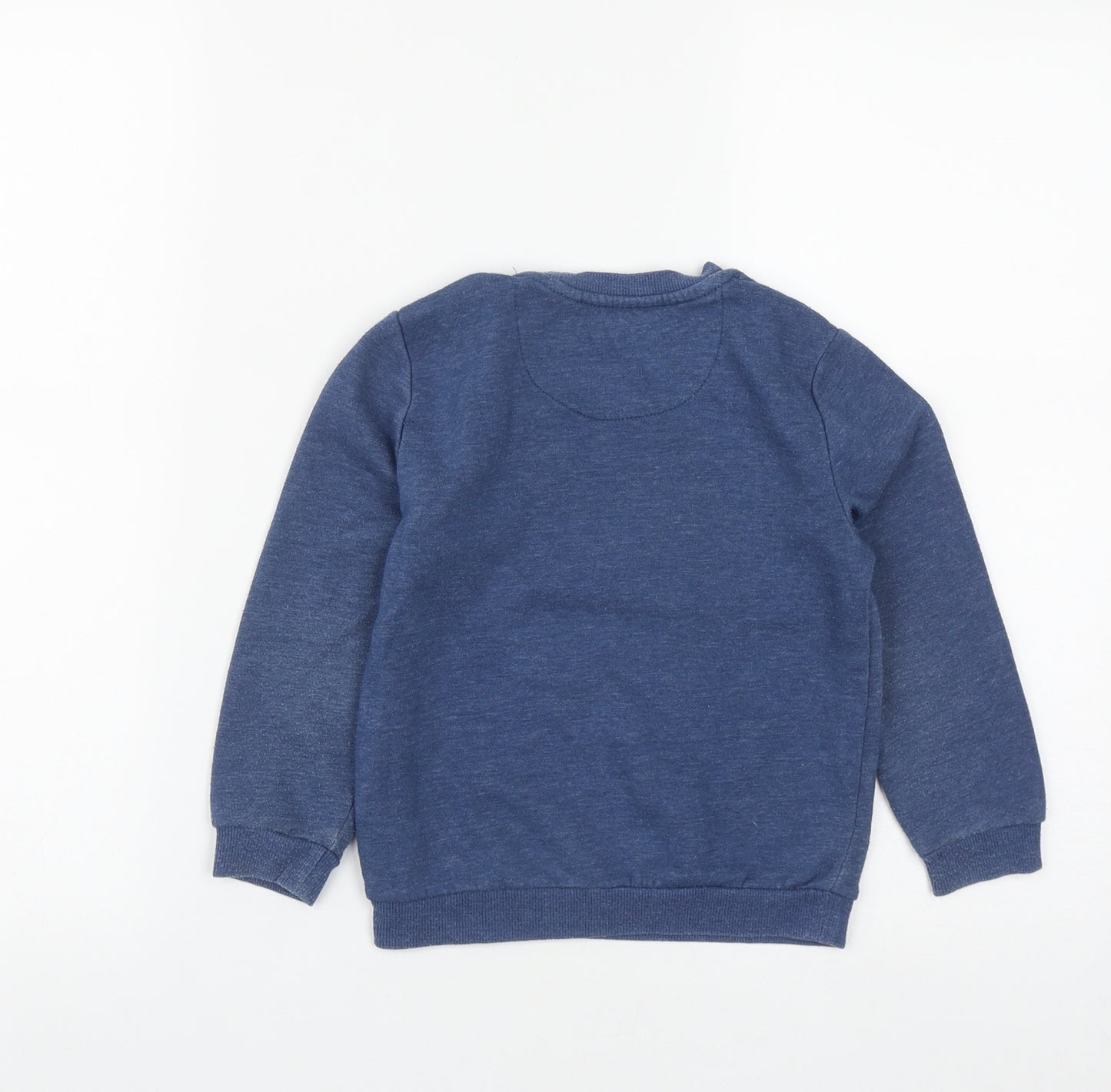 Primark Boys Blue  Cotton Pullover Sweatshirt Size 4-5 Years   - B Awesome