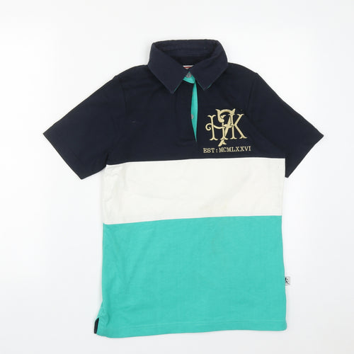 Kukri Womens Multicoloured  Cotton Basic Polo Size 8 Collared Button