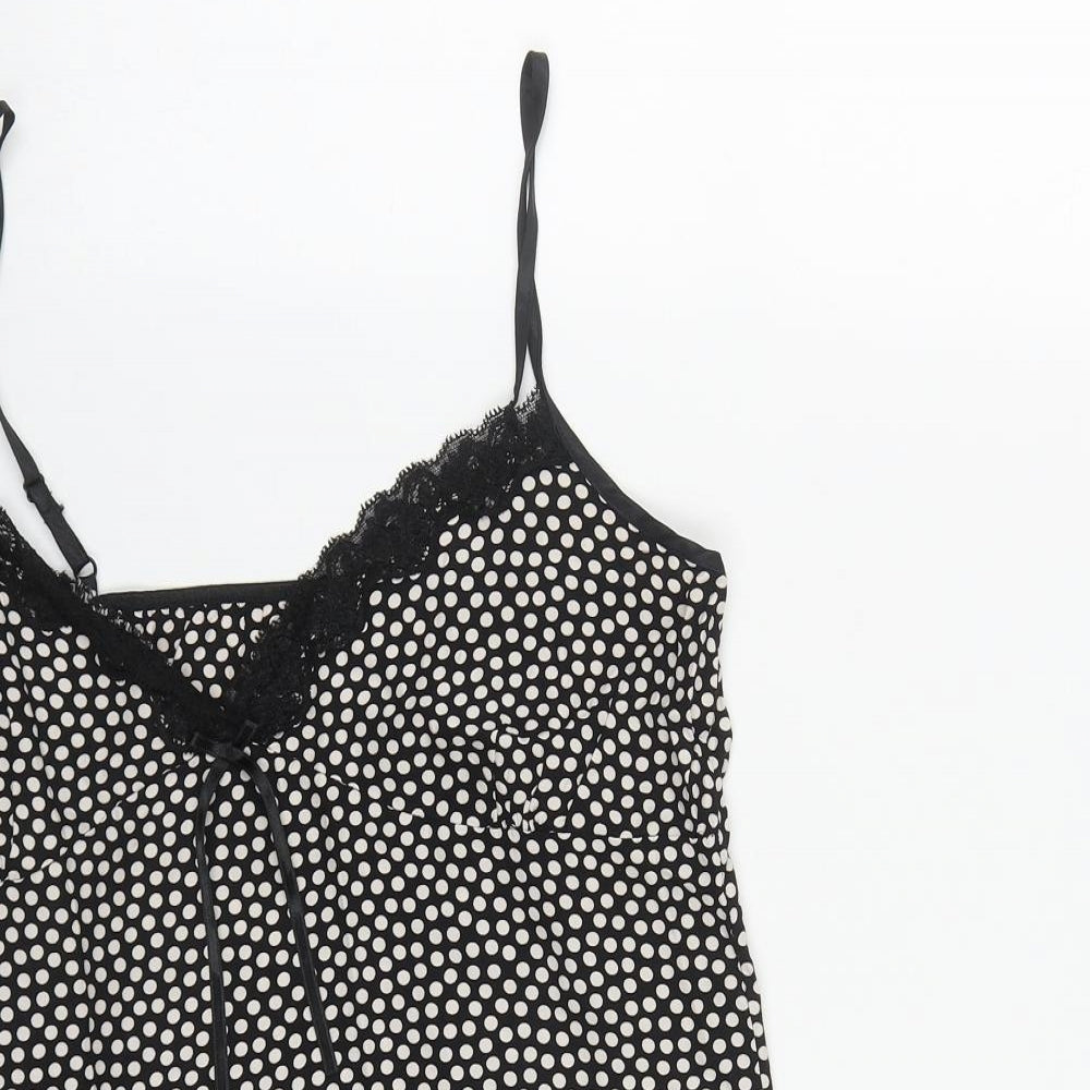 Marks and Spencer Womens Multicoloured Polka Dot Polyester Babydoll Dress Size M