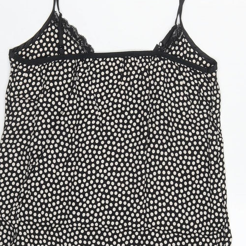 Marks and Spencer Womens Multicoloured Polka Dot Polyester Babydoll Dress Size M