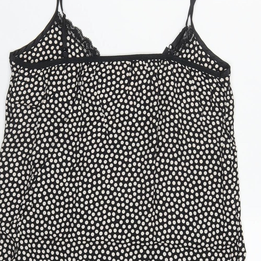 Marks and Spencer Womens Multicoloured Polka Dot Polyester Babydoll Dress Size M