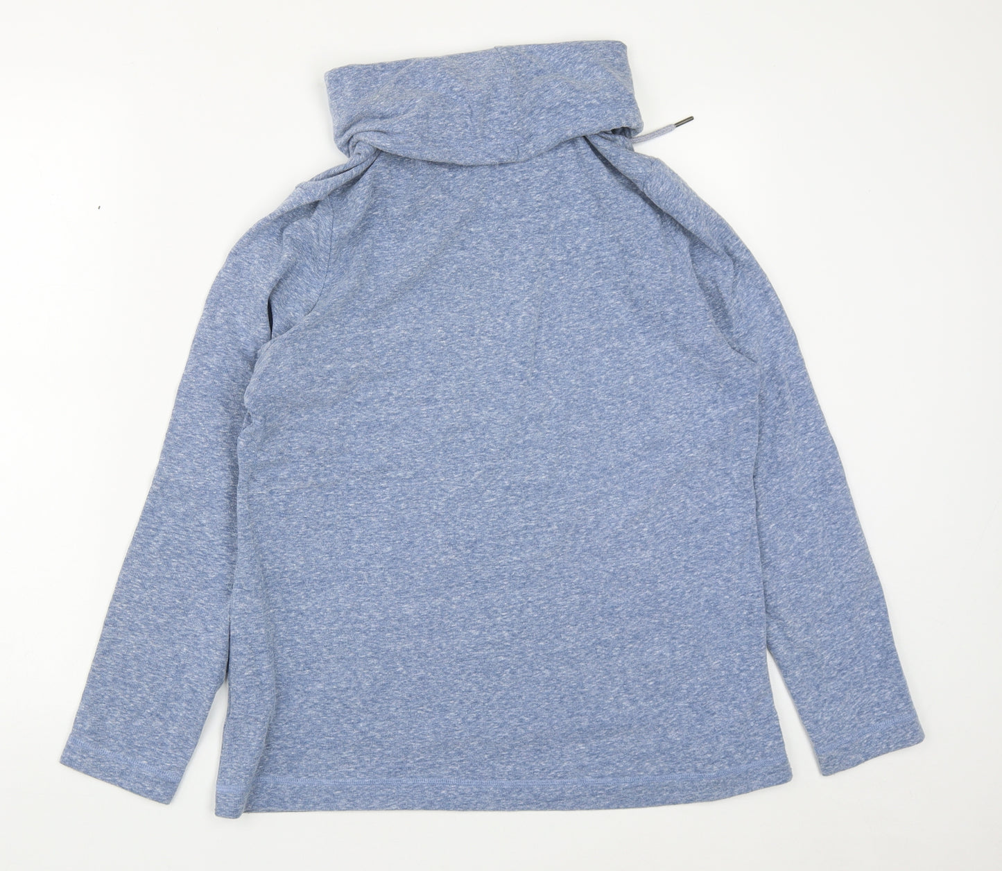 Marks and Spencer Womens Blue  Cotton Pullover Sweatshirt Size 16  Drawstring