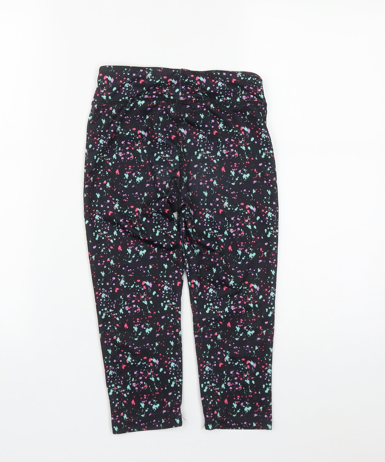 Dunnes Girls Multicoloured Geometric Polyester Jogger Trousers Size 8-9 Years  Regular