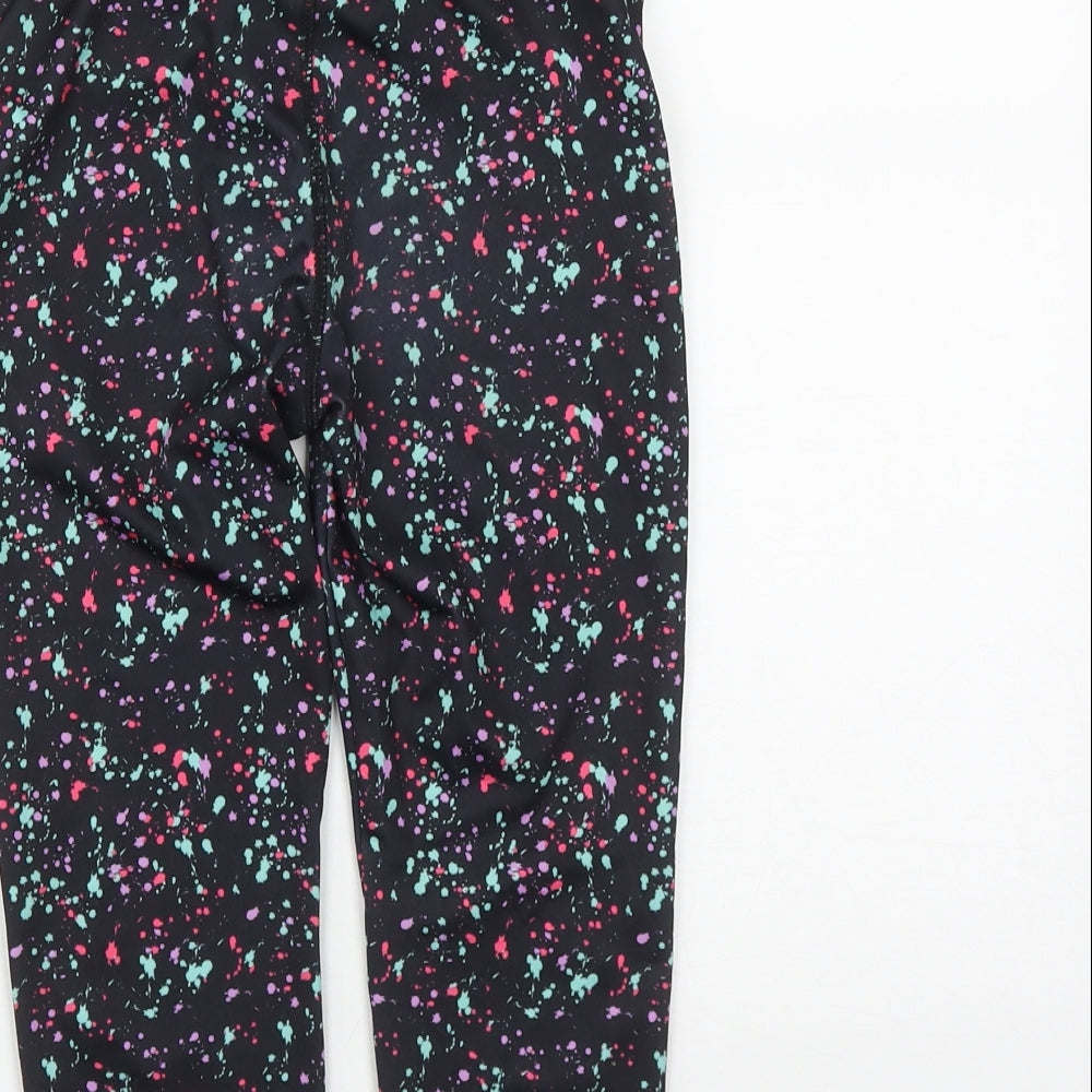Dunnes Girls Multicoloured Geometric Polyester Jogger Trousers Size 8-9 Years  Regular