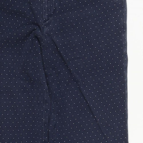 Gap Womens Blue Polka Dot Cotton Straight Jeans Size 30 in L24 in Regular Zip