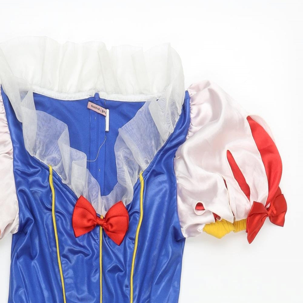 Leg Avenue Womens Multicoloured  Nylon Fit & Flare  Size L  V-Neck  - Snow White Fancy Dress
