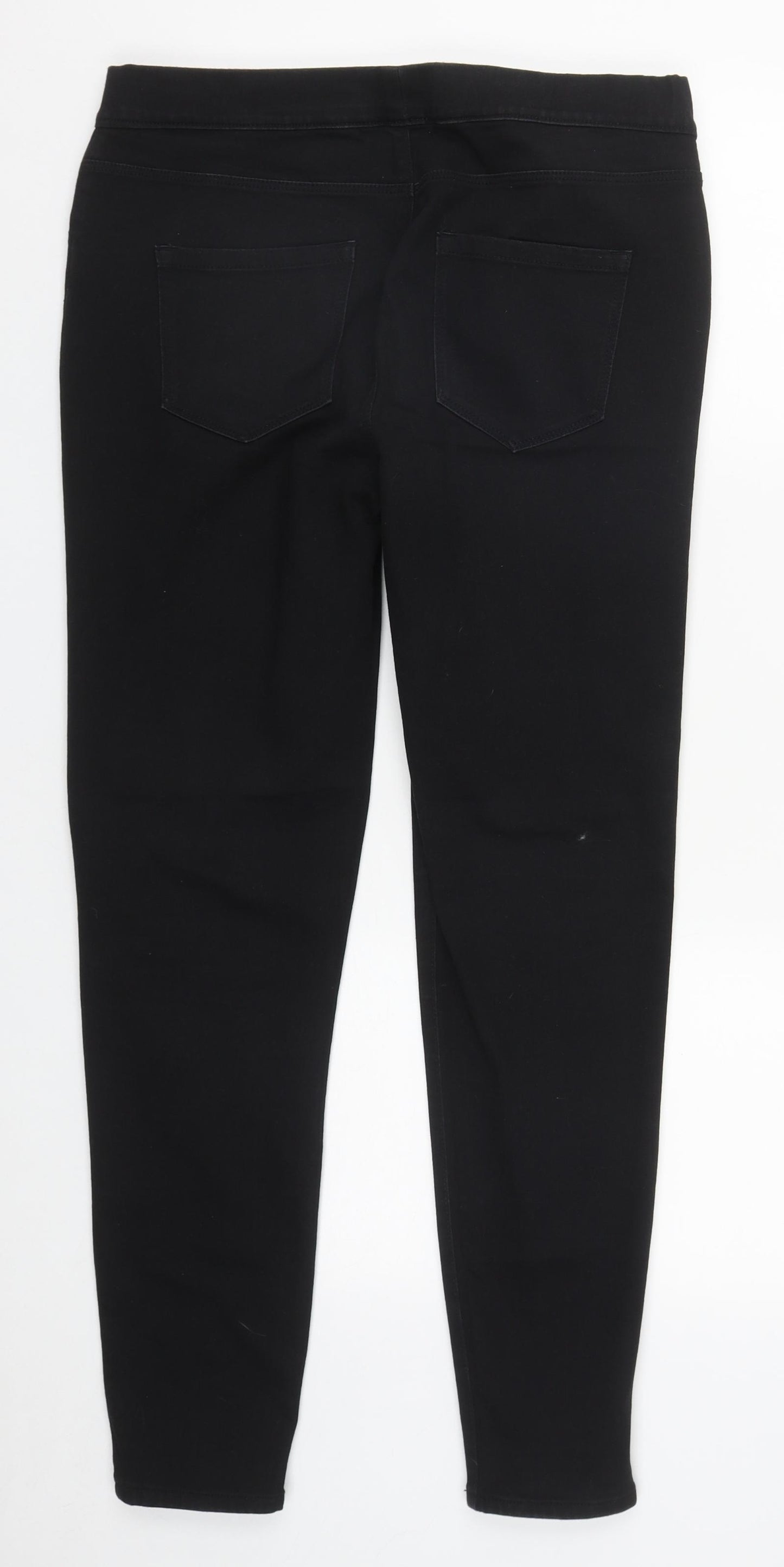 George Womens Black  Cotton Jegging Jeans Size 12 L28 in Regular