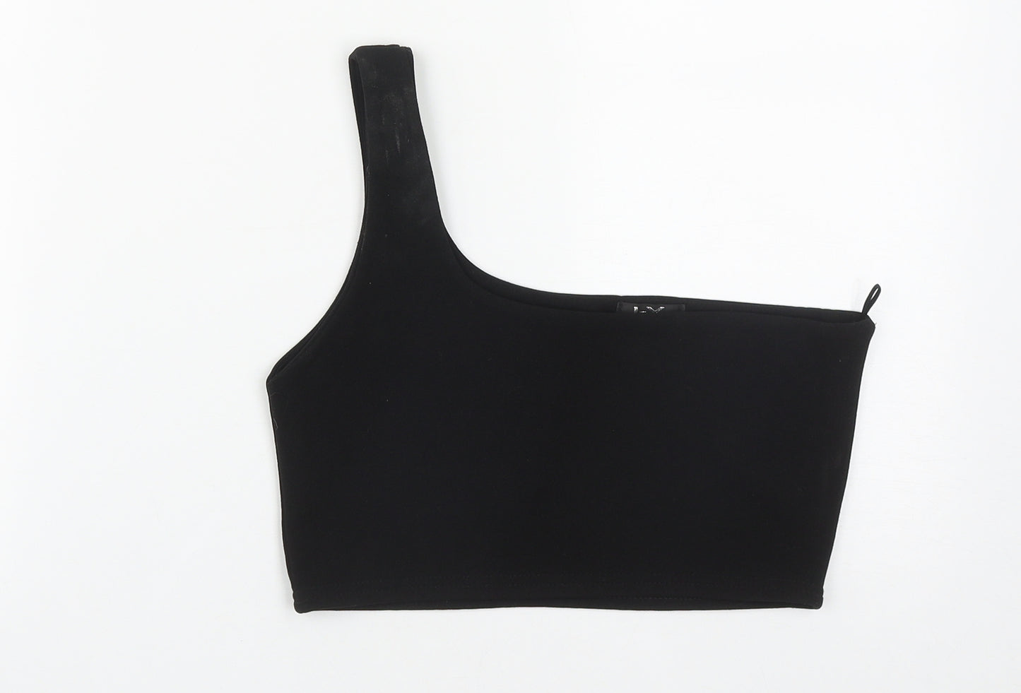 I-X London Womens Black  Polyester Basic Tank Size 12 One Shoulder
