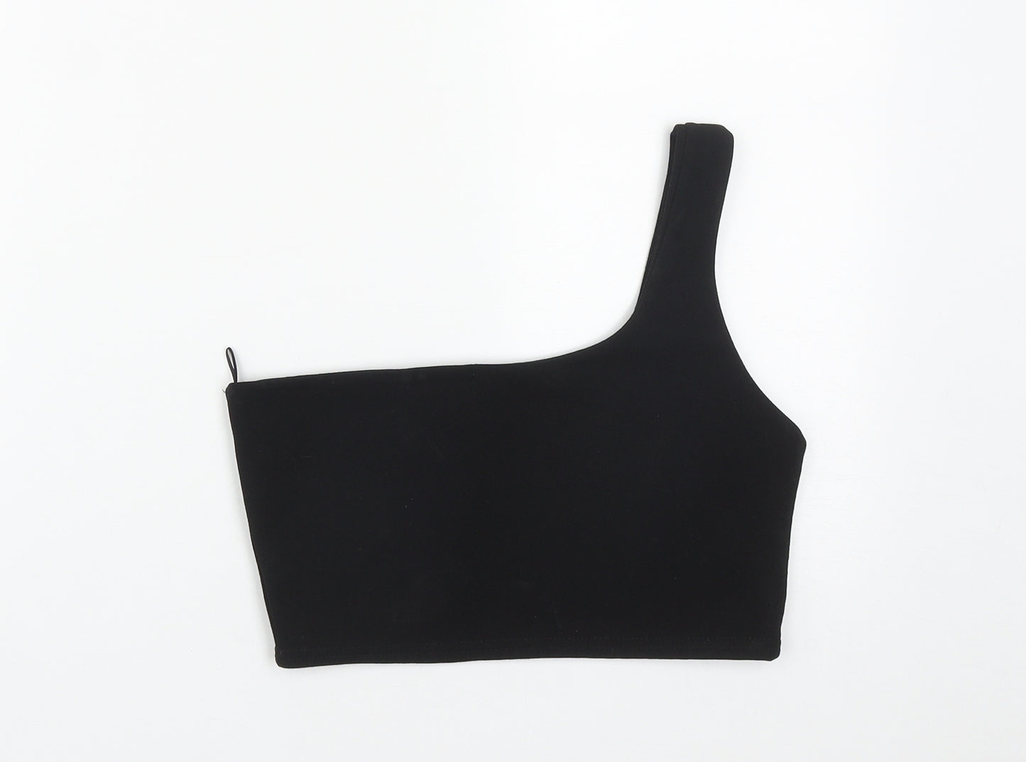I-X London Womens Black  Polyester Basic Tank Size 12 One Shoulder