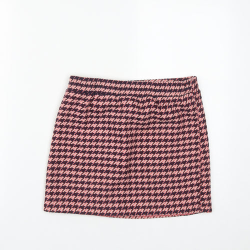 Dunnes Womens Multicoloured Plaid Polyester A-Line Skirt Size 28 in