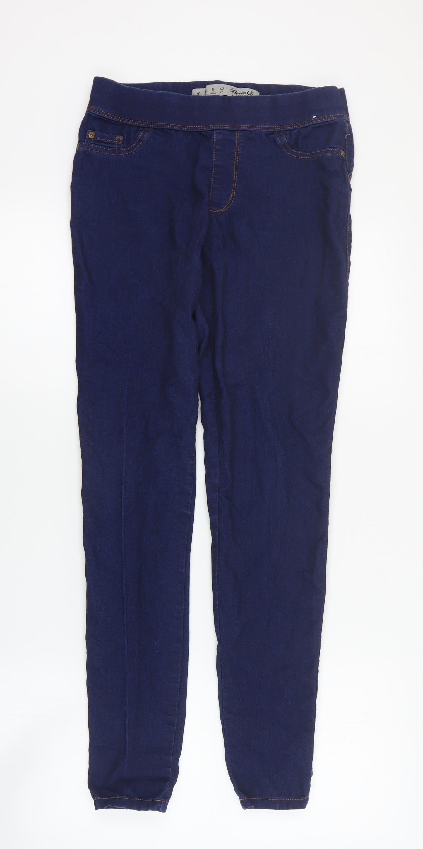 Primark Womens Blue  Cotton Jegging Jeans Size 10 L28 in Regular