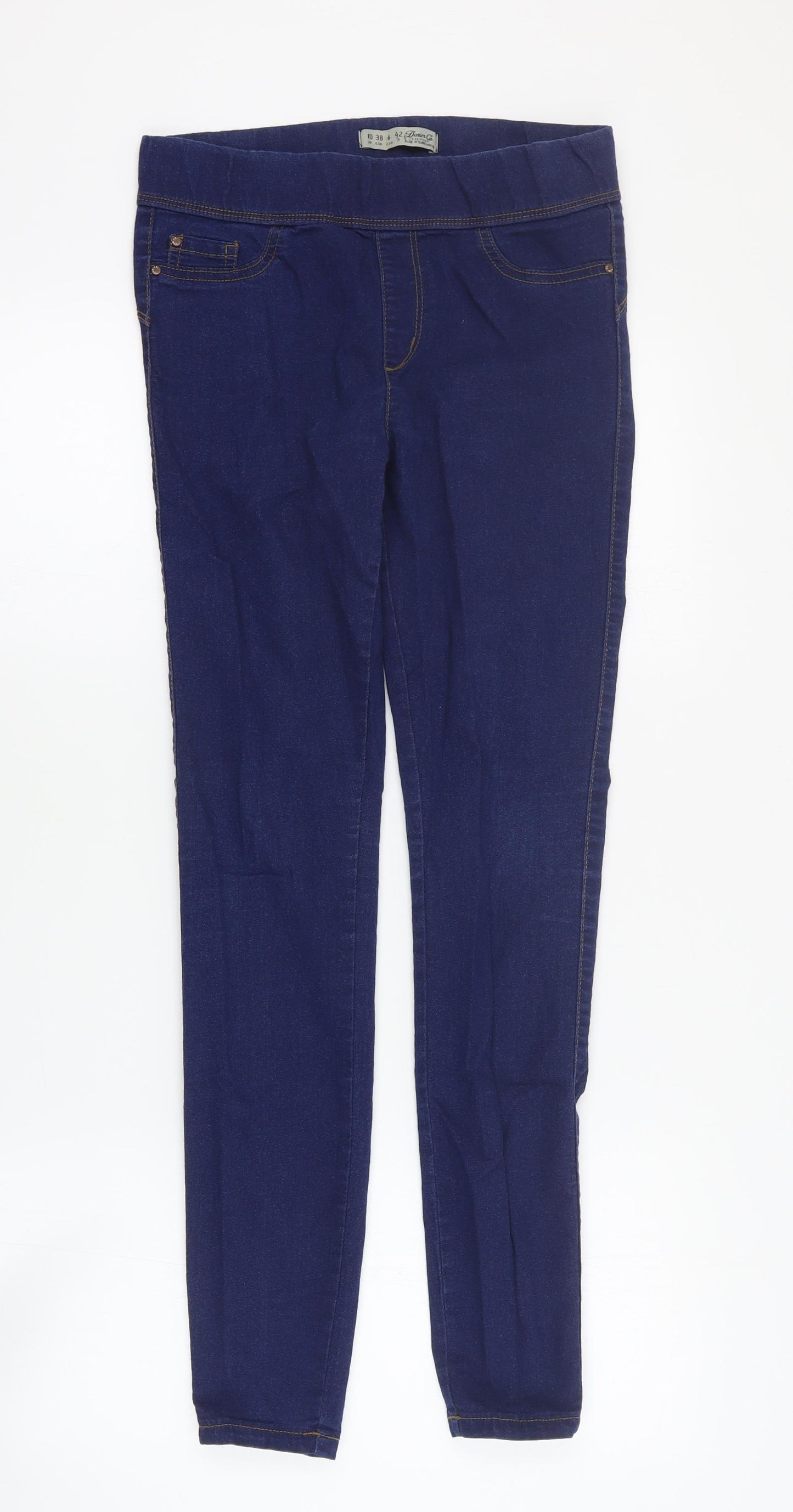 Primark Womens Blue  Cotton Jegging Jeans Size 10 L30 in Regular