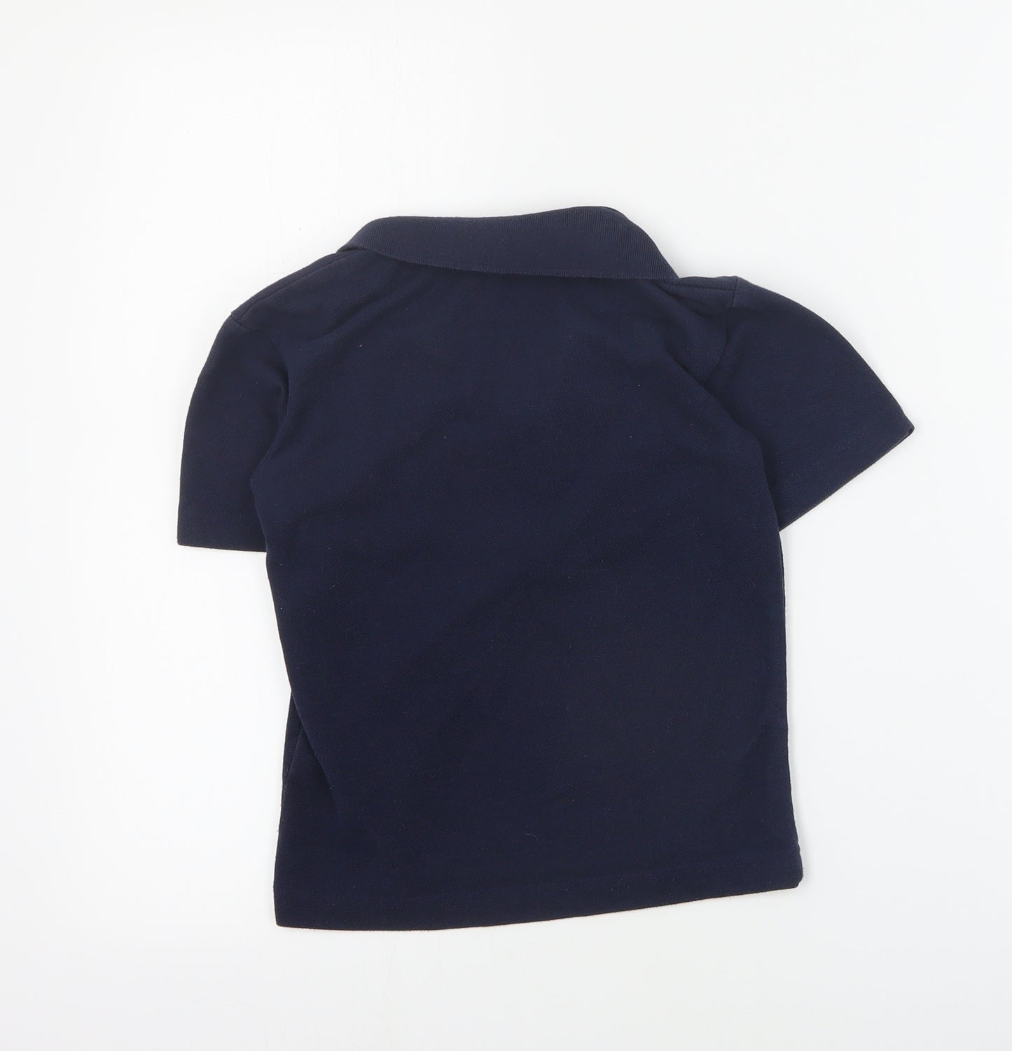 Trutex Boys Blue  Polyester Basic Polo Size 5-6 Years Collared Button