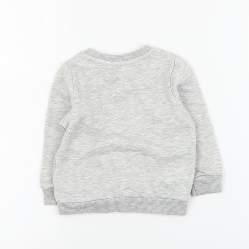 Primark Baby Grey  Cotton Pullover Jumper Size 12-18 Months  Pullover - Mickey Mouse