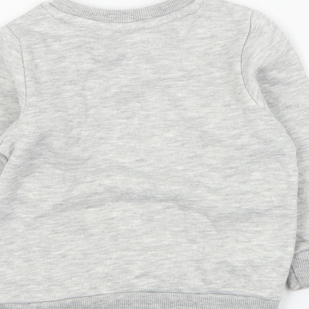 Primark Baby Grey  Cotton Pullover Jumper Size 12-18 Months  Pullover - Mickey Mouse
