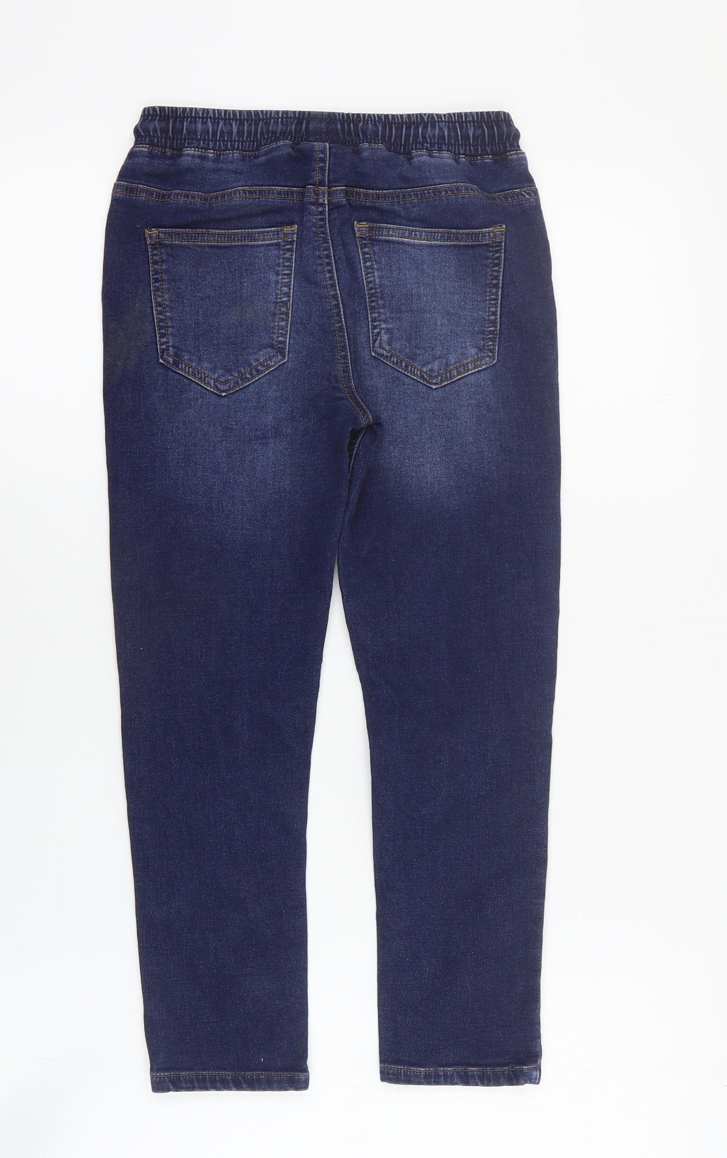 NEXT Boys Blue  Cotton Skinny Jeans Size 8 Years  Regular Drawstring