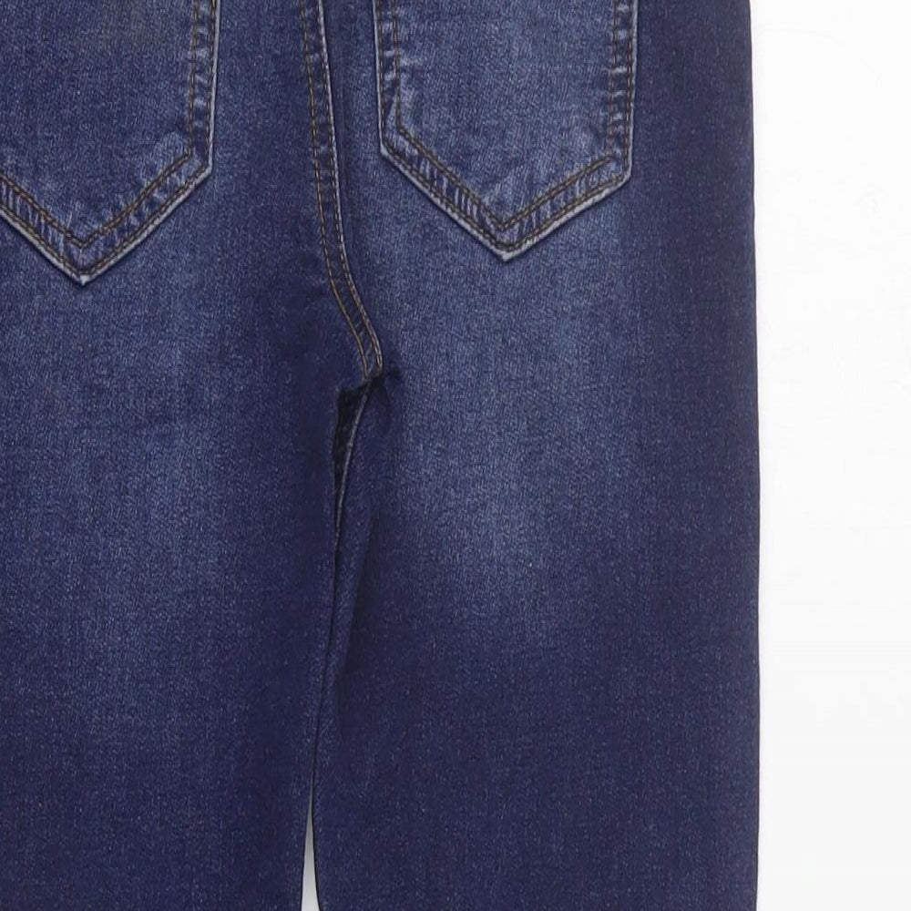 NEXT Boys Blue  Cotton Skinny Jeans Size 8 Years  Regular Drawstring