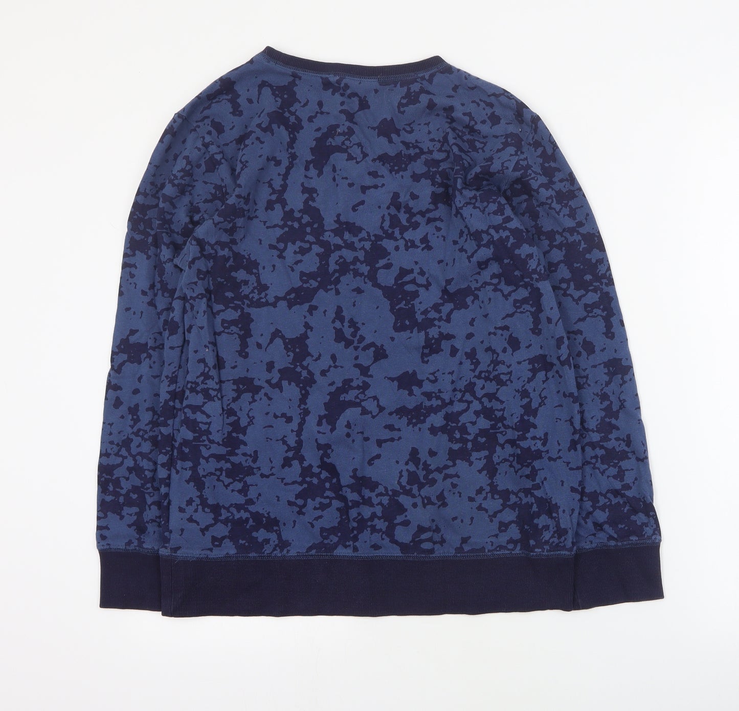 H&M Boys Blue  Cotton Pullover Sweatshirt Size 13-14 Years  Pullover