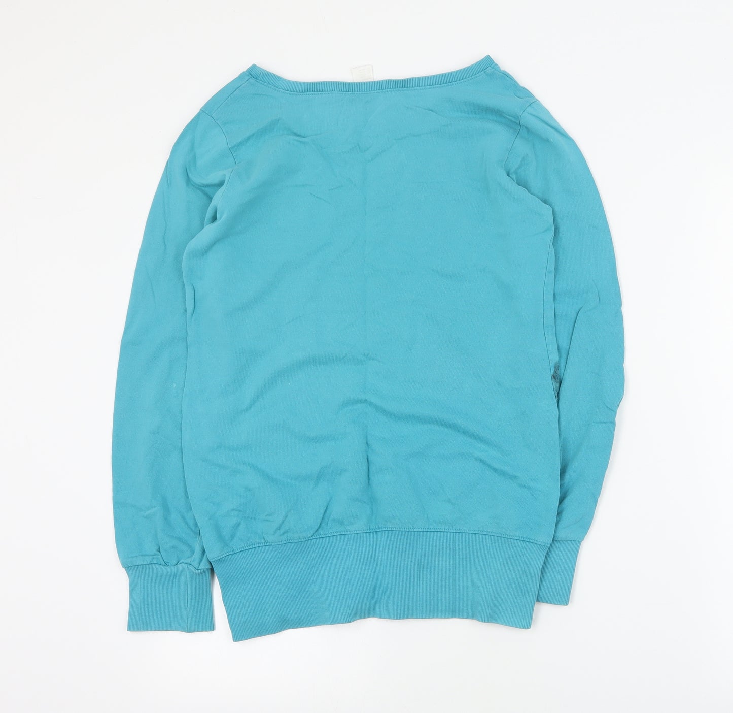 H&M Girls Blue  Cotton Pullover Sweatshirt Size 13-14 Years  Pullover - Puppy