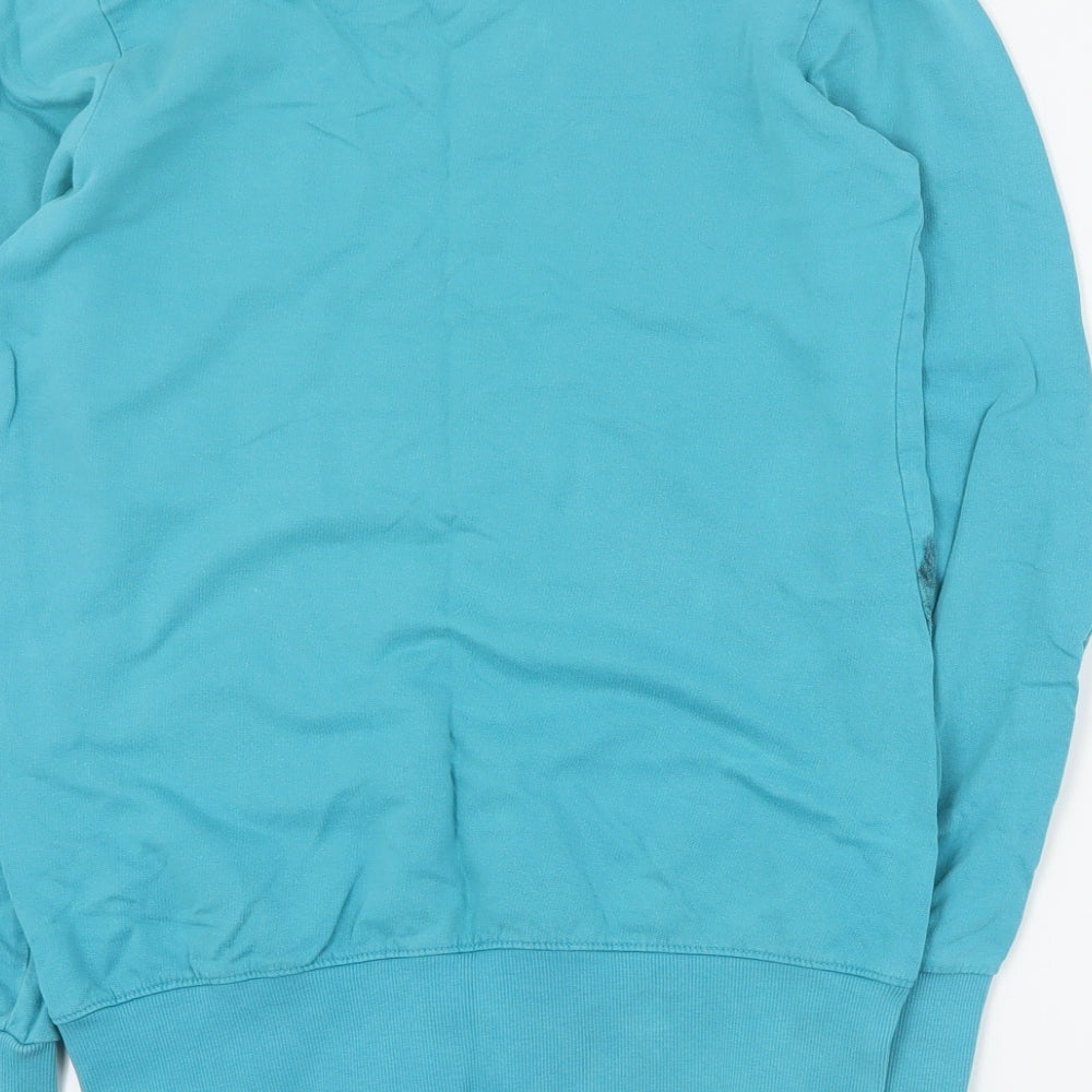 H&M Girls Blue  Cotton Pullover Sweatshirt Size 13-14 Years  Pullover - Puppy