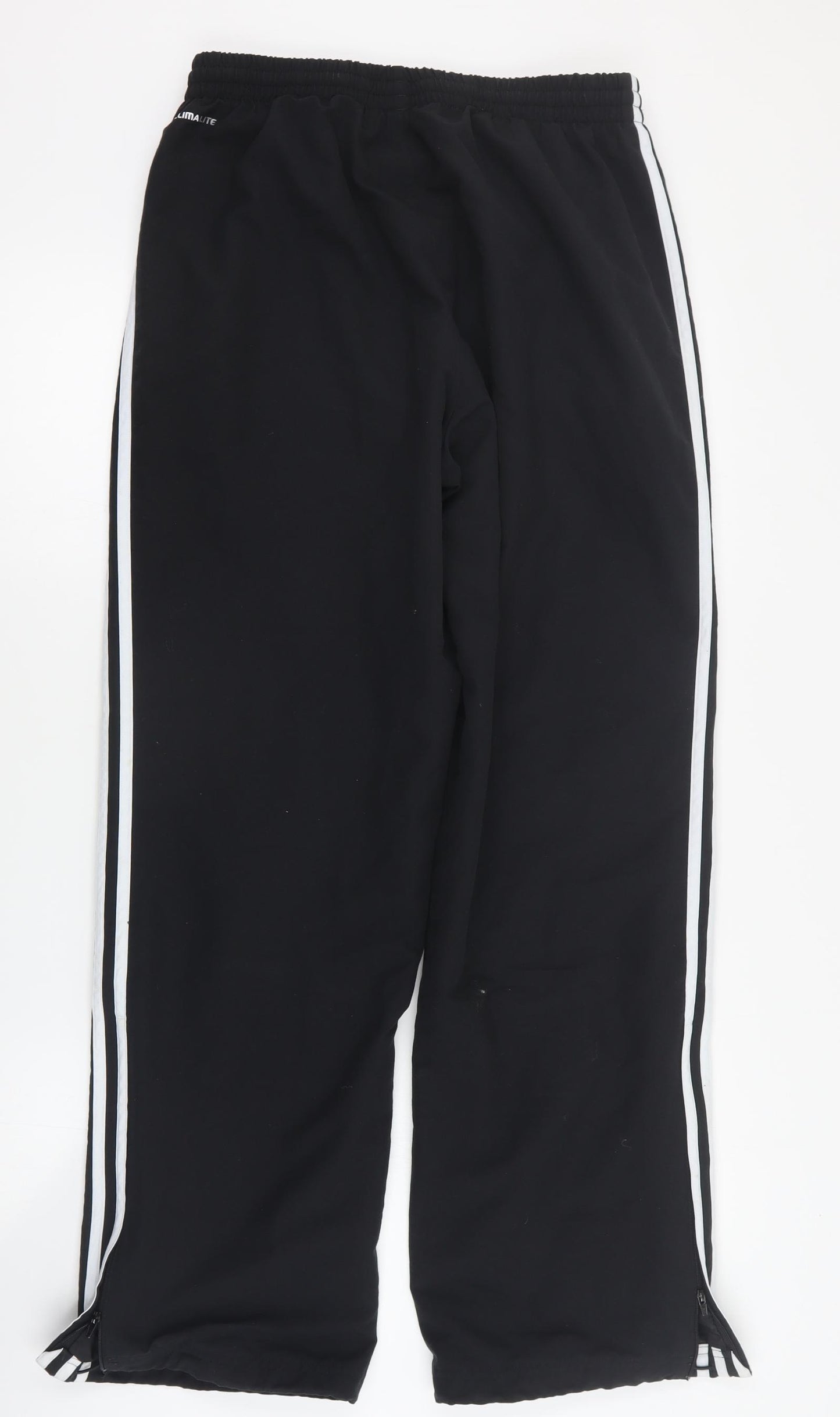 adidas Womens Black  Polyester Jogger Trousers Size M L28 in Regular