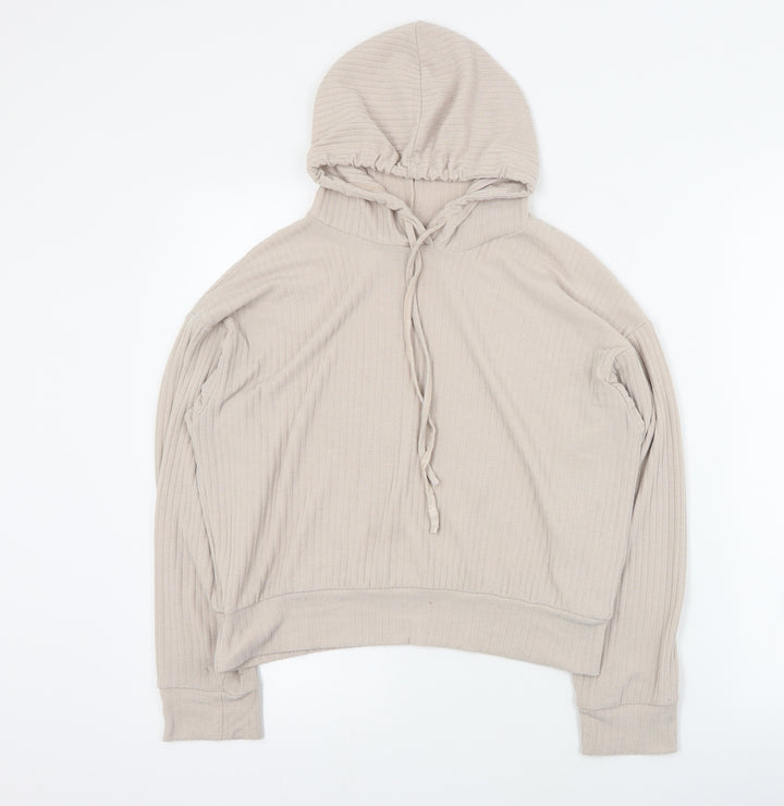 New Look Womens Pink  Polyester Pullover Hoodie Size M  Pullover