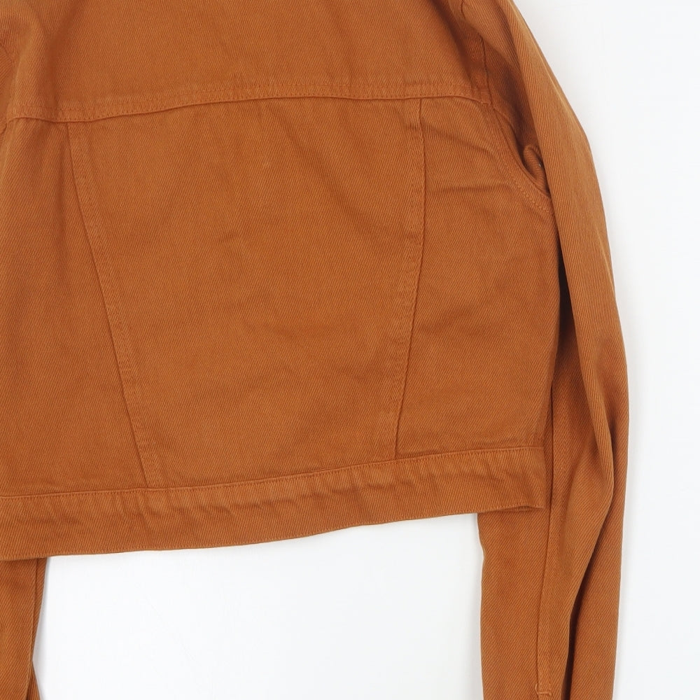 New Look Womens Brown   Jacket  Size 8  Button