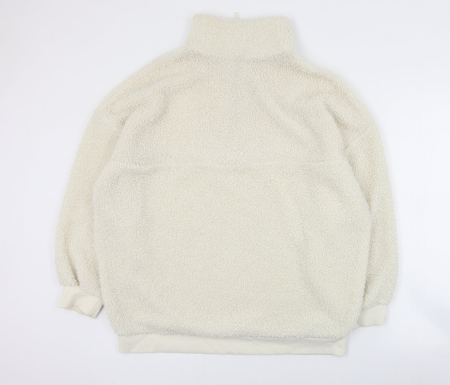 H&M Womens Ivory  Polyester Pullover Sweatshirt Size S  Pullover
