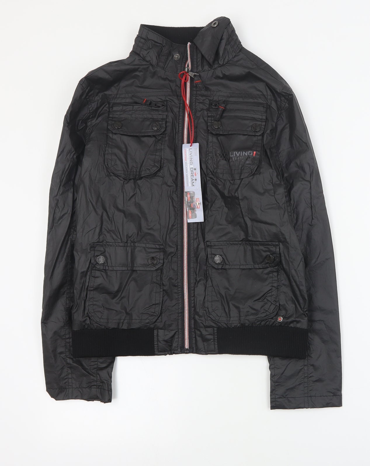 Marks and Spencer Boys Black   Jacket Coat Size 11-12 Years  Zip