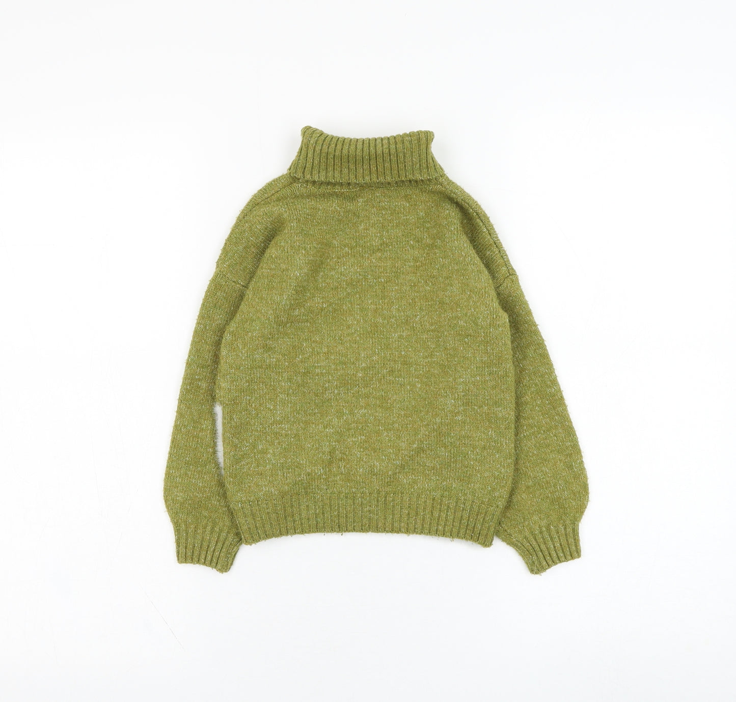 TU Girls Green Round Neck  Acrylic Pullover Jumper Size 5 Years  Pullover - Christmas, Reindeer