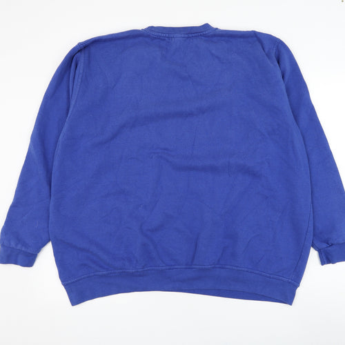 In the Style Womens Blue  Cotton Pullover Sweatshirt Size 22  Pullover - Sunshine