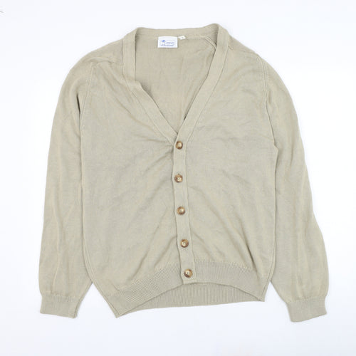 Campsite OF Scotland Womens Brown V-Neck  Polyester Cardigan Jumper Size S