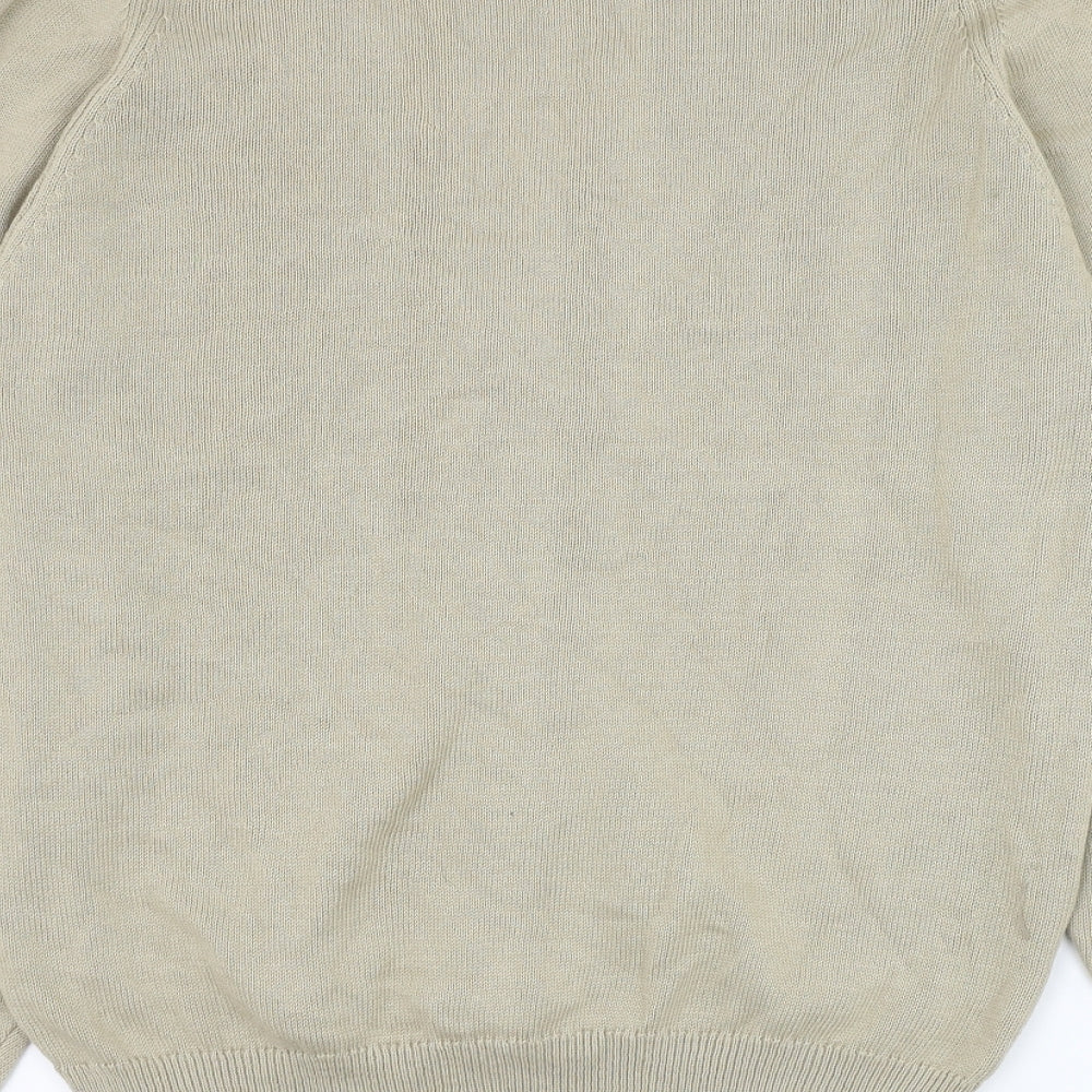 Campsite OF Scotland Womens Brown V-Neck  Polyester Cardigan Jumper Size S