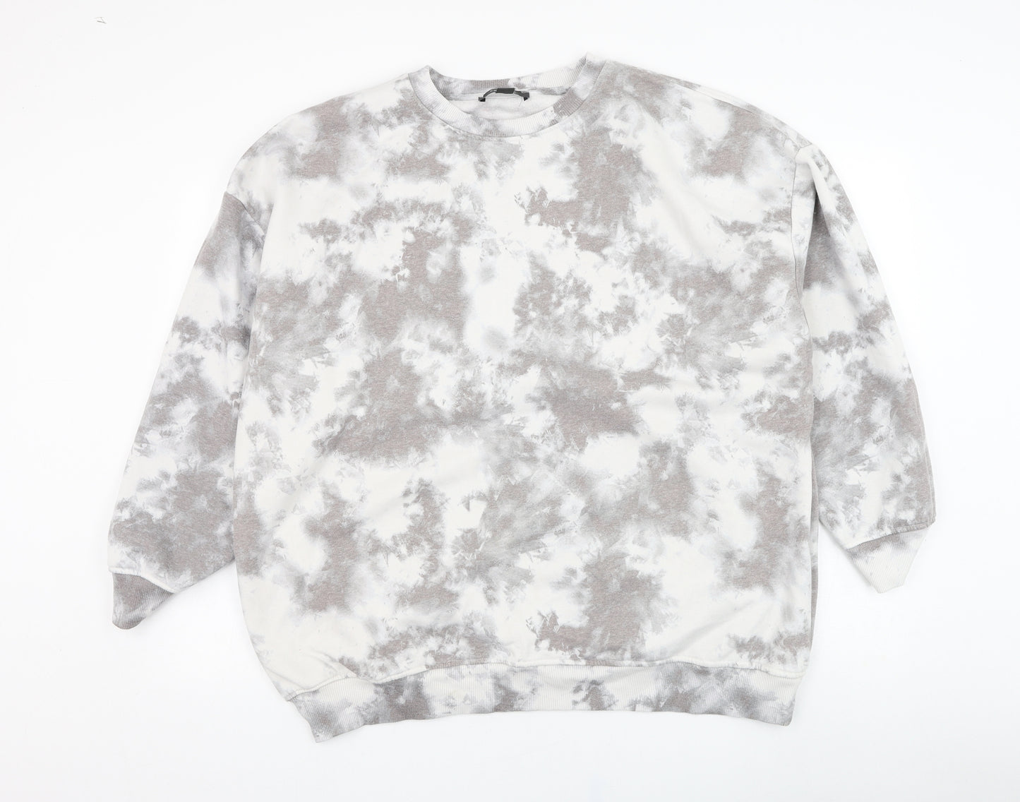 Primark Womens Grey  Cotton Pullover Sweatshirt Size 14  Pullover