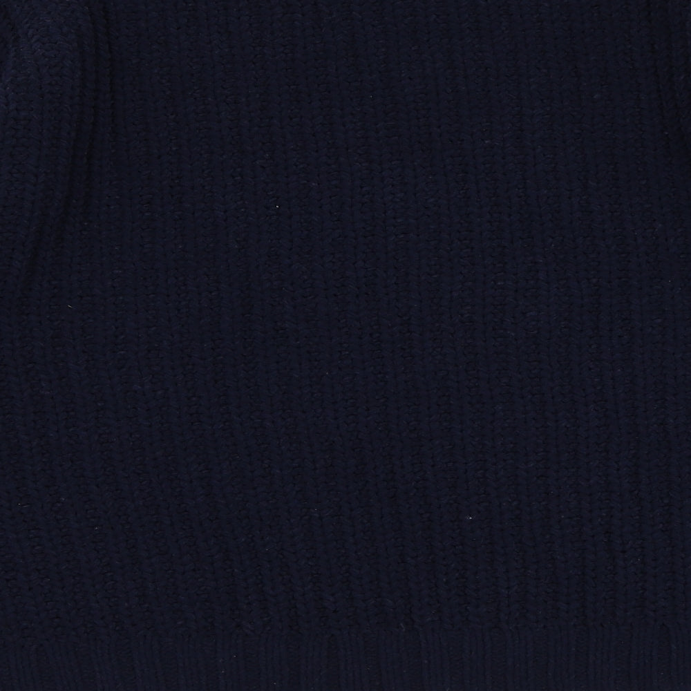 Debenhams Womens Blue Round Neck  Polyester Pullover Jumper Size M